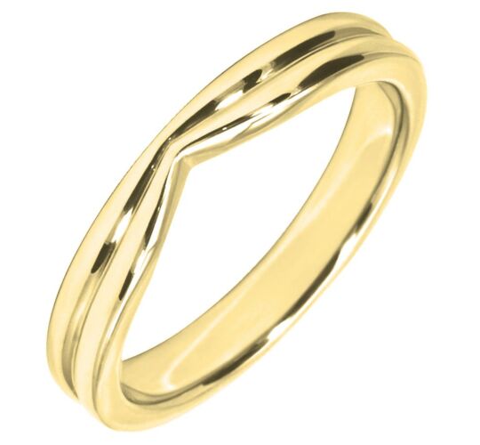 3.25mm Shaped Wedding Ring | W580